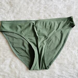 NWT Aerie | Green Bikini Bottoms | Size L | Sporty Classic Cut Swimwear